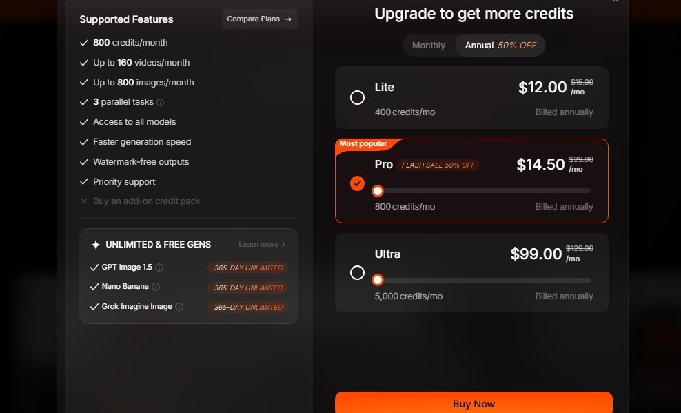 pollo ai pricing plan